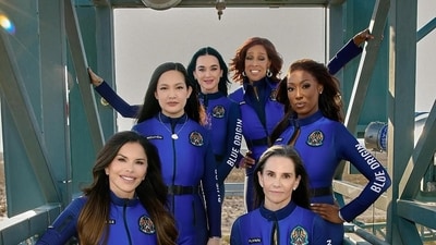 Blue Origin, the space technology company owned by Jeff Bezos, will be sending an all-female team, including his fiance Lauren Sanchez, Katy Perry, Gayle King, Aisha Bowe, Amanda Nguyen, and Kerianne Flynn, into space on April 14. Blue Origin, the space technology company owned by Jeff Bezos, will be sending an all-female team, including his fiance Lauren Sanchez, Katy Perry, Gayle King, Aisha Bowe, Amanda Nguyen, and Kerianne Flynn, into space on April 14. 