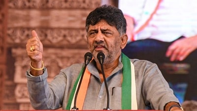 Karnataka deputy chief minister DK Shivakumar. (PTI)