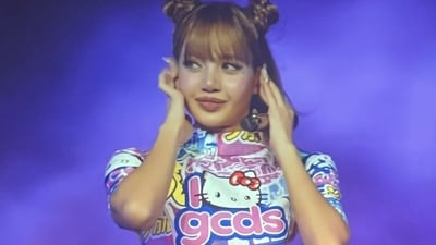 Lisa during her Coachella 2025 set&nbsp; (X)