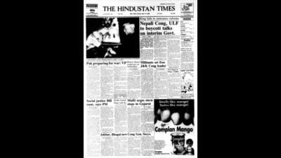 HT This Day: April 15, 1990 -- Bharat Ratna conferred on Ambedkar (HT) HT This Day: April 15, 1990 -- Bharat Ratna conferred on Ambedkar (HT)