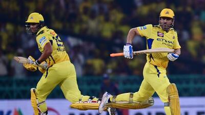 MS Dhoni and Shivam Dube stitched an unbeaten 58-run partnership for CSK as they defeated LSG by 5 wickets. (Hindustan Times) MS Dhoni and Shivam Dube stitched an unbeaten 58-run partnership for CSK as they defeated LSG by 5 wickets. (Hindustan Times)