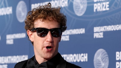 Mark Zuckerberg attends the 2025 Breakthrough Prize ceremony in Santa Monica, Californi. (REUTERS)