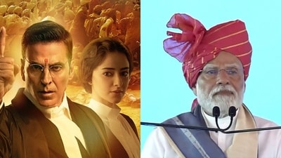 Akshay Kumar thanked PM Narendra Modi for talking about Sankaran Nair, whom he essays in Kesari Chapter 2. Akshay Kumar thanked PM Narendra Modi for talking about Sankaran Nair, whom he essays in Kesari Chapter 2.