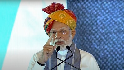 Prime Minister Narendra Modi addresses a public meeting, in Hisar, Haryana. Prime Minister Narendra Modi addresses a public meeting, in Hisar, Haryana.
