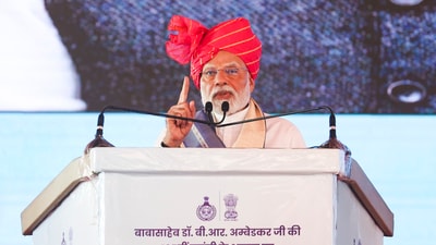 Prime Minister Narendra Modi addresses a gathering in Yamuna Nagar, Haryana. (PTI ) Prime Minister Narendra Modi addresses a gathering in Yamuna Nagar, Haryana. (PTI )