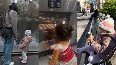 Priyanka Chopra shared photos with Malti from their New York trip. Priyanka Chopra shared photos with Malti from their New York trip.