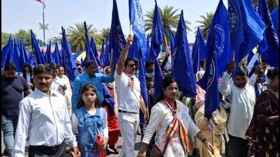 The Ambedkar Jayanti celebrations drew people from all walks of life in Lucknow. (Rajeev Mullick/HT Photo) The Ambedkar Jayanti celebrations drew people from all walks of life in Lucknow. (Rajeev Mullick/HT Photo)