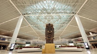 The new T1 building is a significant expansion, with the terminal’s area increasing from 55,740 square metres to 206,950 square metres. (HT Photo)