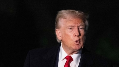 US President Donald Trump arrives at the White House in Washington, DC, on April 13, 2025. Trump returns from a weekend at Mar-a-Lago. (AFP) US President Donald Trump arrives at the White House in Washington, DC, on April 13, 2025. Trump returns from a weekend at Mar-a-Lago. (AFP)
