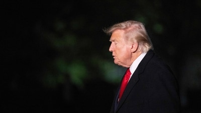 US President Donald Trump arrives at the White House in Washington, DC, on April 13, 2025. (AFP) US President Donald Trump arrives at the White House in Washington, DC, on April 13, 2025. (AFP)