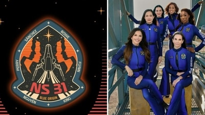 Blue Origin's NS-31 mission patch: Know what the key symbols mean (blueorigin/Instagram) Blue Origin's NS-31 mission patch: Know what the key symbols mean (blueorigin/Instagram)