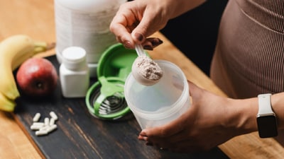 Try the best whey protein in India and support your fitness goals. (Adobe Stock) Try the best whey protein in India and support your fitness goals. (Adobe Stock)