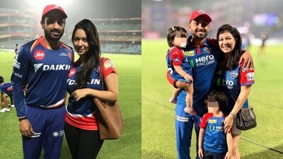 Karun Nair slammed 89(40) on IPL return as wife Sanaya Tankariwala Nair shared emotional then-and-now pics celebrating his journey. (Instagram/sanayatankariwalanair) Karun Nair slammed 89(40) on IPL return as wife Sanaya Tankariwala Nair shared emotional then-and-now pics celebrating his journey. (Instagram/sanayatankariwalanair)