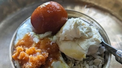 Seera Doi, an Assamese delicacy prepared during Bohag Bihu Seera Doi, an Assamese delicacy prepared during Bohag Bihu