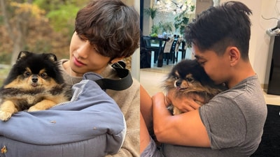 BTS’s Taehyung with beloved dog Yeontan