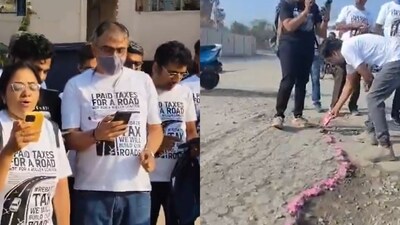 The protest in Bengaluru was organised by the Individual Tax Payers Forum. (X/@BalagereConnect) The protest in Bengaluru was organised by the Individual Tax Payers Forum. (X/@BalagereConnect)