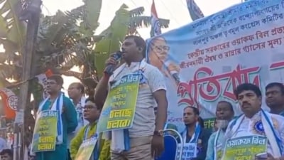Union minister Sukanta Majumdar asked why West Bengal hadn't taken action against TMC MP Bapi Halder (in pic). (X/@DrSukantaBJP)