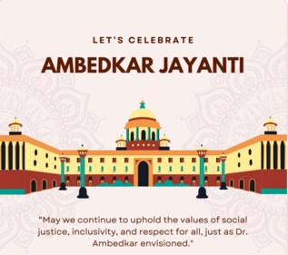 Ambedkar Jayanti is a time to reflect on the powerful contributions of Dr. B.R. Ambedkar and renew our commitment to creating a just and inclusive society. Ambedkar Jayanti is a time to reflect on the powerful contributions of Dr. B.R. Ambedkar and renew our commitment to creating a just and inclusive society.