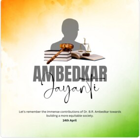 Wishing you a powerful Ambedkar Jayanti. May the life of Dr. B.R. Ambedkar continue to inspire us to fight for a world rooted in fairness and truth. Wishing you a powerful Ambedkar Jayanti. May the life of Dr. B.R. Ambedkar continue to inspire us to fight for a world rooted in fairness and truth.