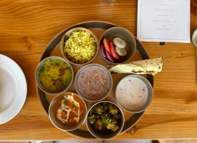 Thali of delights: Lunch is served at The Kumaon. (Soumya Srivastava) Thali of delights: Lunch is served at The Kumaon. (Soumya Srivastava)
