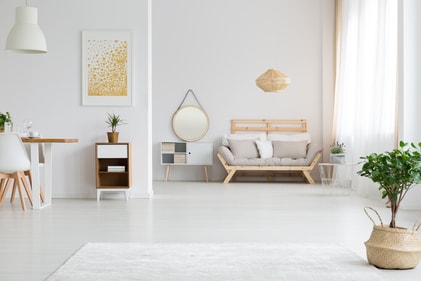 All white or simple minimalist designs make the space lack personality. (Shutterstock)