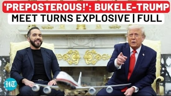 Trump &amp; Bukele's meeting erupts with ‘Preposterous’ outburst | El Salvador