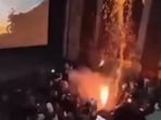 A page called DramaAlert shared the clip on X, with the description, “FIREWORKS SET OFF IN ‘MINECRAFT’ MOVIE THEATER”. A page called DramaAlert shared the clip on X, with the description, “FIREWORKS SET OFF IN ‘MINECRAFT’ MOVIE THEATER”.