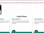 Telangana TS TET June 2025 registration from today(Official website, screenshot)