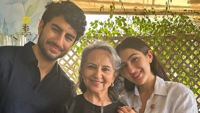 Ibrahim Ali Khan, Sharmila Tagore and Sara Ali Khan Ibrahim Ali Khan, Sharmila Tagore and Sara Ali Khan