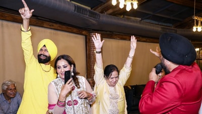 Sikh New Year, also called Baisakhi or Vaisakhi, is a major agricultural celebration that is mostly observed in Punjab, India, and among Sikh communities. In pic: Singer Gurpal Chohan along with others perform during the Baisakhi celebrations organised by Rose Park Club (Lodhi Garden morning walkers club), at Jhankar Banquets & Lawns in New Delhi. (ANI ) Sikh New Year, also called Baisakhi or Vaisakhi, is a major agricultural celebration that is mostly observed in Punjab, India, and among Sikh communities. In pic: Singer Gurpal Chohan along with others perform during the Baisakhi celebrations organised by Rose Park Club (Lodhi Garden morning walkers club), at Jhankar Banquets & Lawns in New Delhi. (ANI )