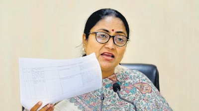 CM Rekha Gupta at a high-level review meeting at the Delhi Secretariat. (HT file) CM Rekha Gupta at a high-level review meeting at the Delhi Secretariat. (HT file)
