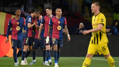 Borussia Dortmund vs Barcelona UCL 2024-25: Check Live Streaming details (AFP) Borussia Dortmund vs Barcelona UCL 2024-25: Check Live Streaming details (AFP)