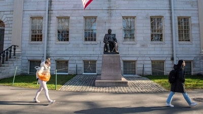 Harvard jeopardized billions of dollars in federal money when it turned down a set of broad demands that the Trump administration claimed were meant to combat antisemitism on campus. The list Harvard received on April 3 instructed administrators to close diversity offices and work with immigration authorities for international student screenings; the request for changes to its governance, hiring methods, and admissions procedures builds on that list. (Photo by Joseph Prezioso / AFP) (AFP)
