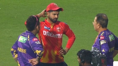 PBKS captain Shreyas Iyer with KKR CEO Venky Mysore PBKS captain Shreyas Iyer with KKR CEO Venky Mysore