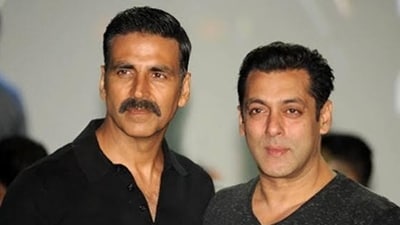 Akshay Kumar with Salman Khan