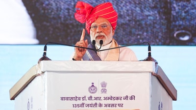 Prime Minister Narendra Modi addresses a gathering in Yamuna Nagar, Haryana. (PTI ) Prime Minister Narendra Modi addresses a gathering in Yamuna Nagar, Haryana. (PTI )