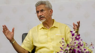 External affairs minister S. Jaishankar during an interaction with students. (PTI) External affairs minister S. Jaishankar during an interaction with students. (PTI)