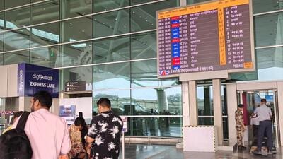 The revamped T1 handles arrivals and departures from the same building. (Vipin Kumar/HT Photo)