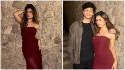 Rasha Thadani dazzles in a cherry red dress. Rasha Thadani dazzles in a cherry red dress.