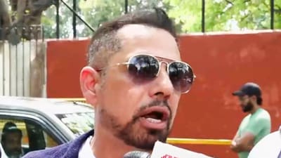 Businessman Robert Vadra speaks to the media after being summoned by the Enforcement Directorate for questioning in a land deal-linked money laundering case. (PTI) Businessman Robert Vadra speaks to the media after being summoned by the Enforcement Directorate for questioning in a land deal-linked money laundering case. (PTI)