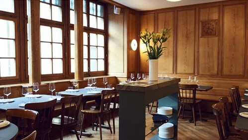 Neue Taverne’s bold vegetable creations highlight local, seasonal flavors.
