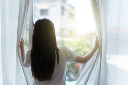 Mothers frequently open the curtain or blinds to wake you up. (Shutterstock) Mothers frequently open the curtain or blinds to wake you up. (Shutterstock)