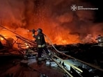 The city of Kherson was struck with glide bombs on Wednesday morning, and when rescue teams arrived at the scene, Russian forces launched an artillery barrage. (File)