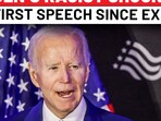 Joe Biden’s shocker in first speech since Trump takeover Joe Biden’s shocker in first speech since Trump takeover