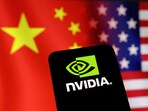 The Nvidia logo and US and Chinese flags are seen in this illustration taken on January 29, 2025.