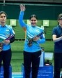 Suruchi Phogat and Manu Bhaker made it an Indian 1-2 in the 10m air pistol final at the World Cup in Lima. (ISSF)