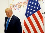 US President Donald Trump attends a bilateral meeting with China's President Xi Jinping during the G20 leaders summit in Osaka.