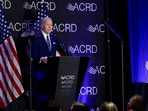 Former US President Joe Biden makes his first major speech since leaving office.