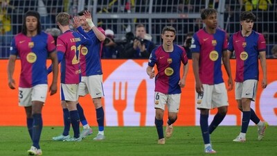 Barcelona lost to Dortmund in the away leg of quarterfinal but managed to qualify for the semis. (AFP) Barcelona lost to Dortmund in the away leg of quarterfinal but managed to qualify for the semis. (AFP)