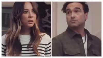 Kaley Cuoco and Johnny Galecki reunite in a humorous ad for the Royal Kingdom mobile app. Kaley Cuoco and Johnny Galecki reunite in a humorous ad for the Royal Kingdom mobile app.
